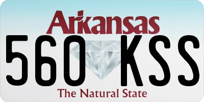 AR license plate 560KSS