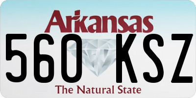 AR license plate 560KSZ