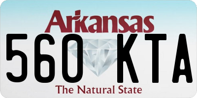 AR license plate 560KTA