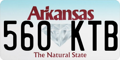 AR license plate 560KTB