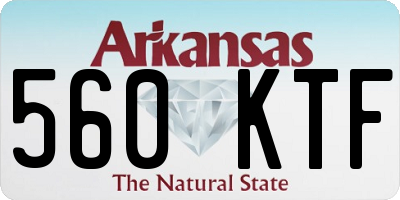 AR license plate 560KTF
