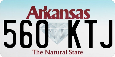 AR license plate 560KTJ