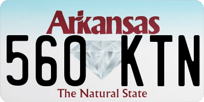 AR license plate 560KTN