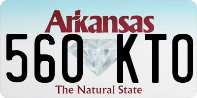 AR license plate 560KTO