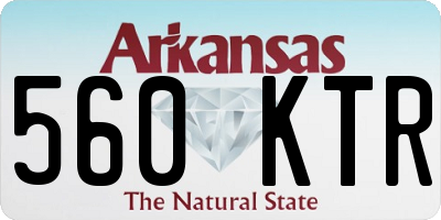AR license plate 560KTR