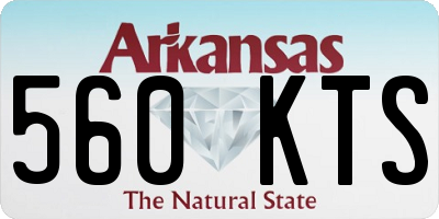 AR license plate 560KTS