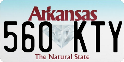 AR license plate 560KTY