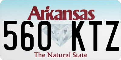 AR license plate 560KTZ