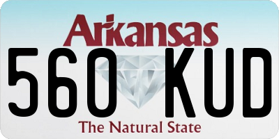 AR license plate 560KUD