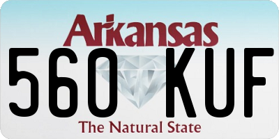 AR license plate 560KUF