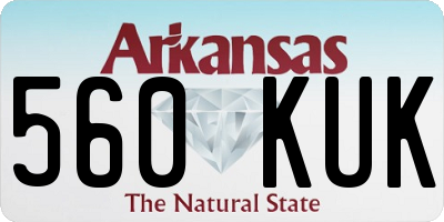 AR license plate 560KUK