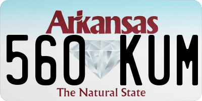 AR license plate 560KUM