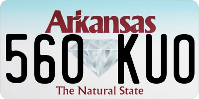 AR license plate 560KUO
