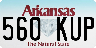 AR license plate 560KUP