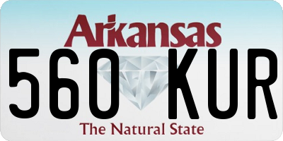 AR license plate 560KUR