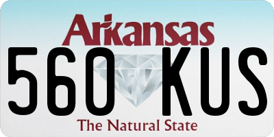 AR license plate 560KUS