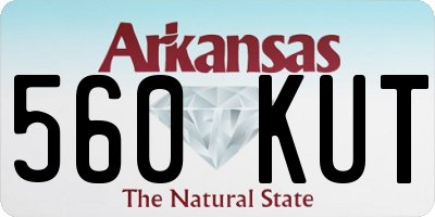 AR license plate 560KUT