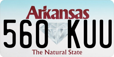 AR license plate 560KUU