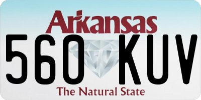 AR license plate 560KUV