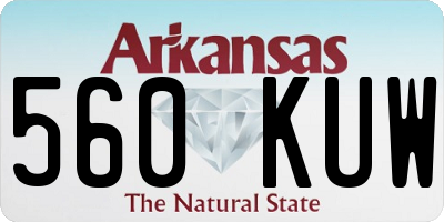 AR license plate 560KUW