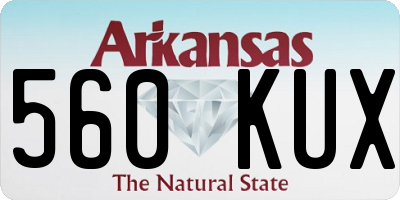 AR license plate 560KUX