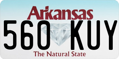 AR license plate 560KUY