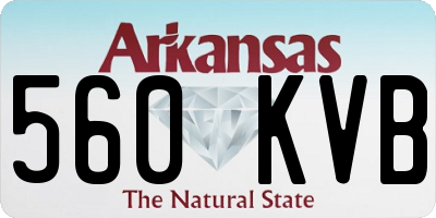 AR license plate 560KVB