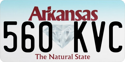 AR license plate 560KVC