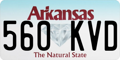 AR license plate 560KVD