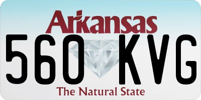 AR license plate 560KVG