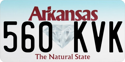 AR license plate 560KVK