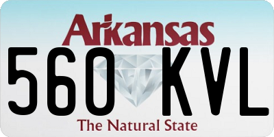 AR license plate 560KVL
