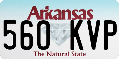 AR license plate 560KVP