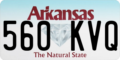 AR license plate 560KVQ