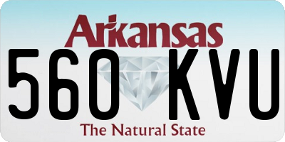 AR license plate 560KVU