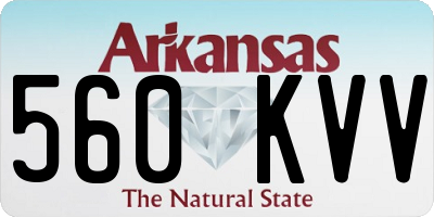 AR license plate 560KVV