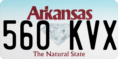 AR license plate 560KVX