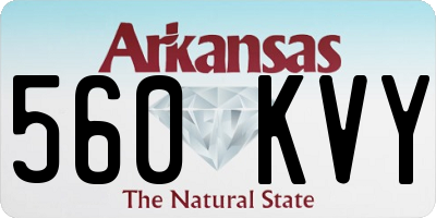 AR license plate 560KVY
