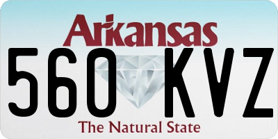 AR license plate 560KVZ