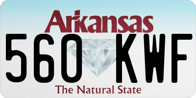 AR license plate 560KWF