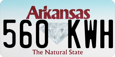 AR license plate 560KWH