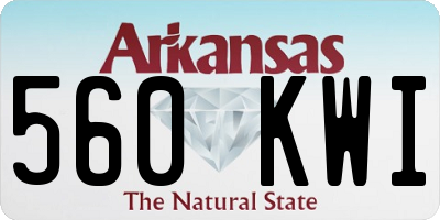 AR license plate 560KWI