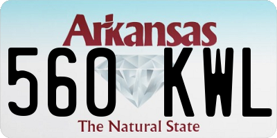 AR license plate 560KWL