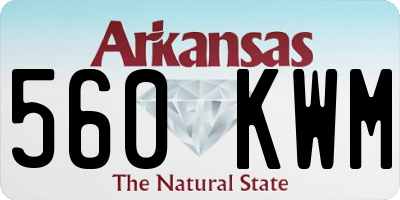 AR license plate 560KWM