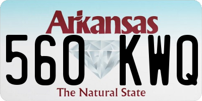 AR license plate 560KWQ