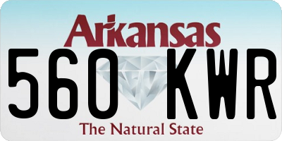AR license plate 560KWR