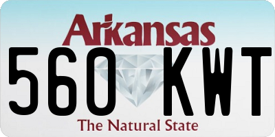 AR license plate 560KWT
