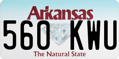 AR license plate 560KWU