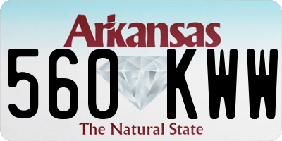 AR license plate 560KWW