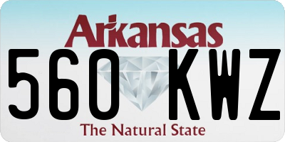 AR license plate 560KWZ